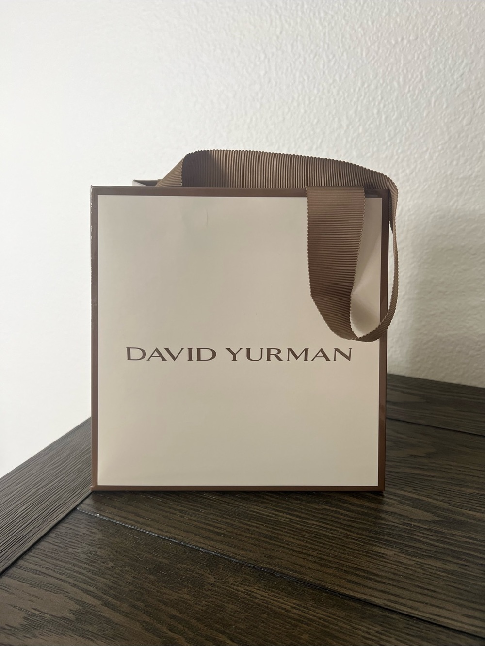 David Yurman Brown Gift Bag